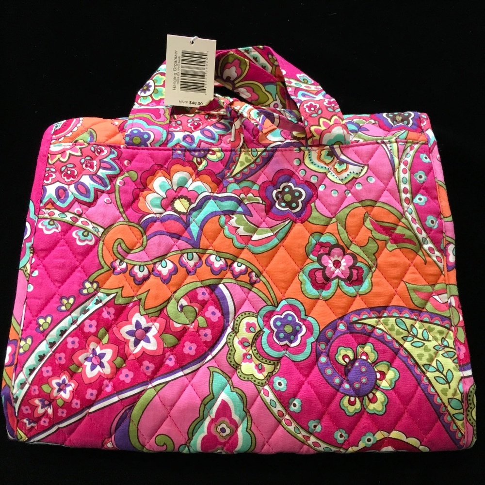 NWT Vera Bradley Pink Swirls Hanging Organizer